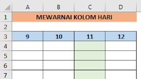 Cara Mewarnai Kolom Hari Ini Otomatis Dengan Menggunakan Rumus Excel